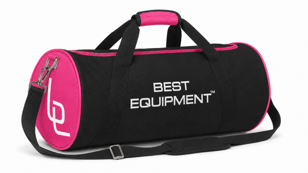 Best Equipment Gym Bag - Black and Vibrant Pink