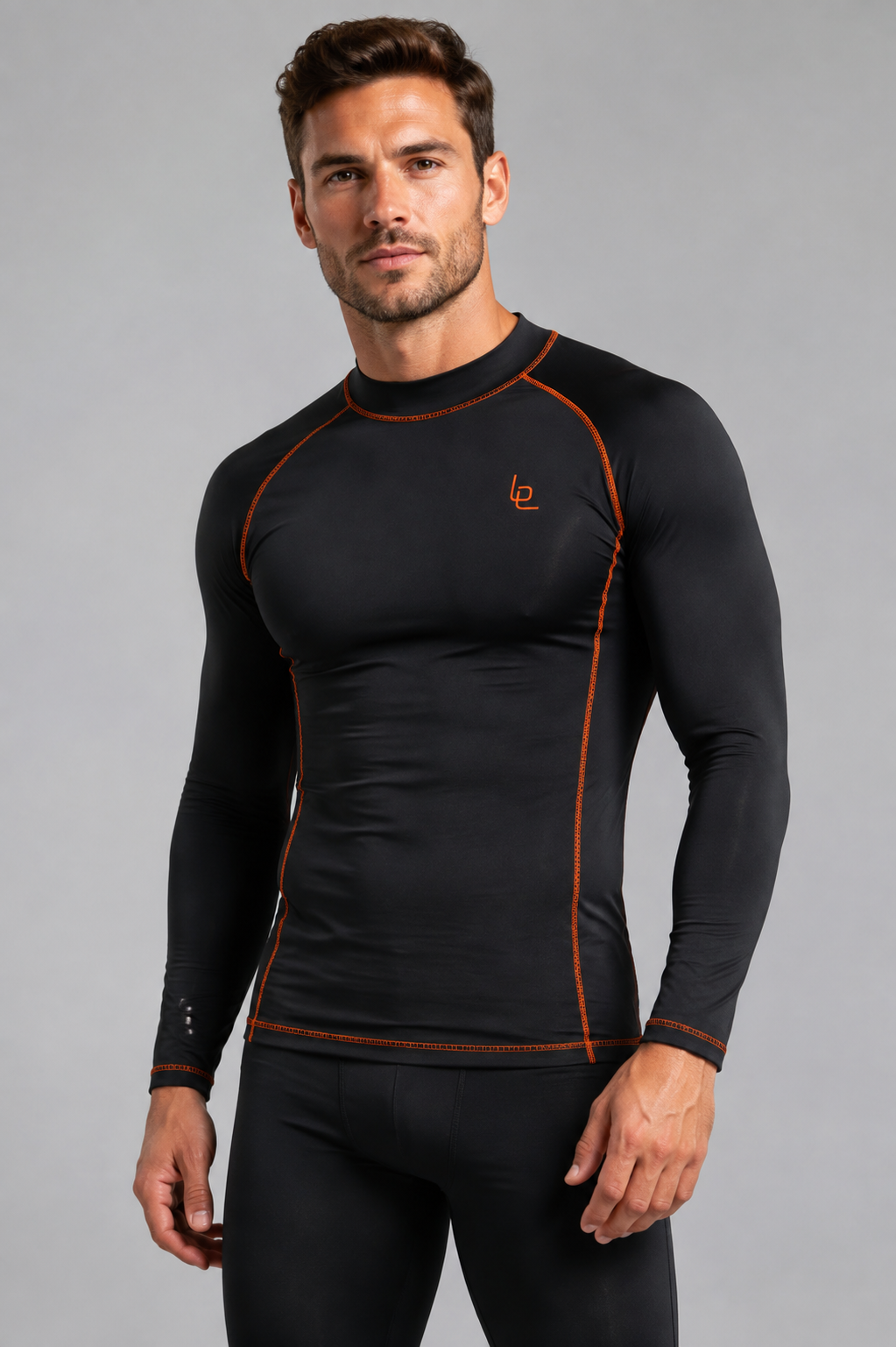 Men's BE Warmer Competition Fit Long Sleeve Mock Neck