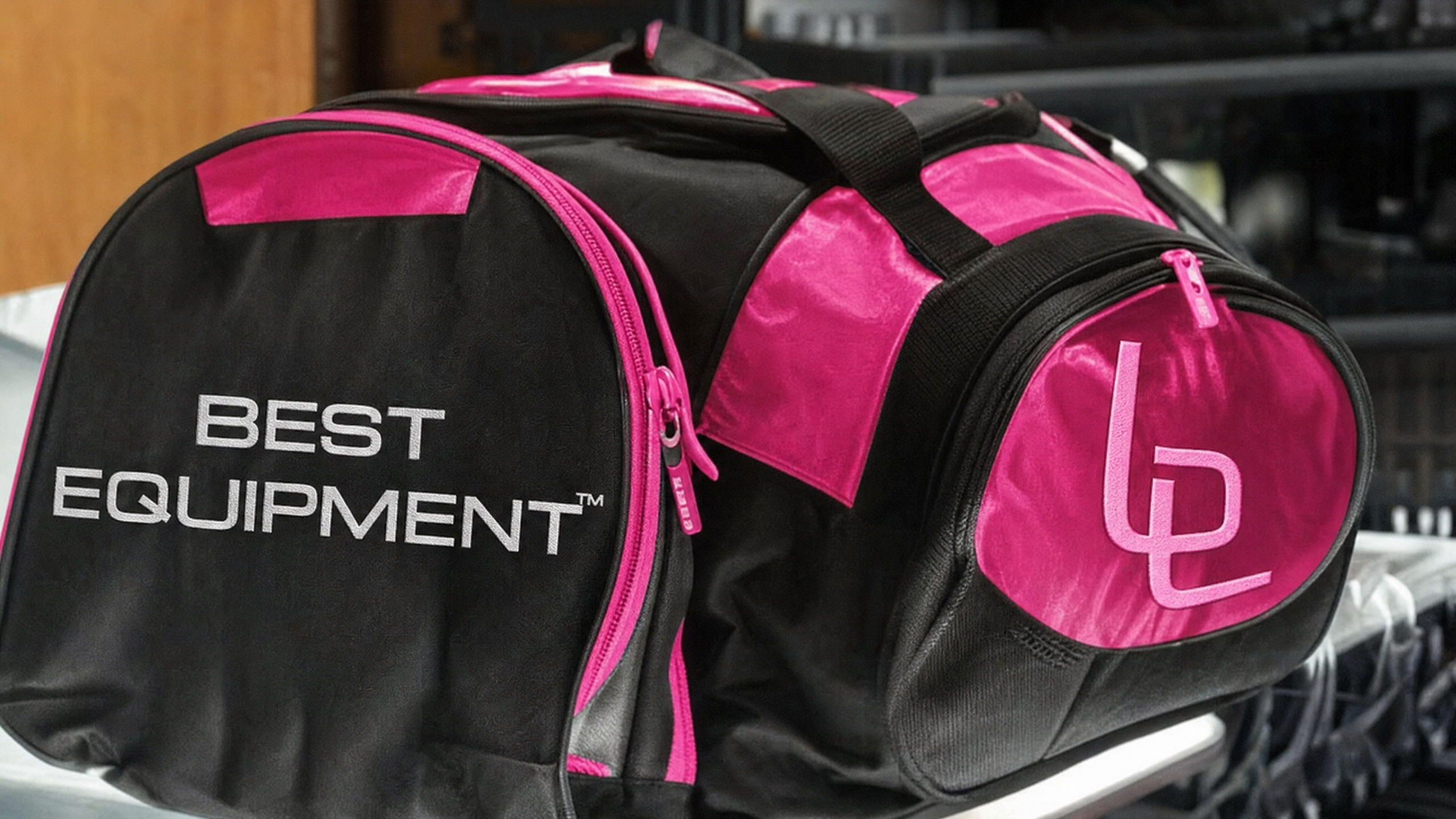 Best Equipment Gym Bags Black and Pink